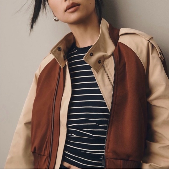 NWOT Anthropologie Pilcro Mix Bomber Jacket
Size Large - Picture 4 of 9